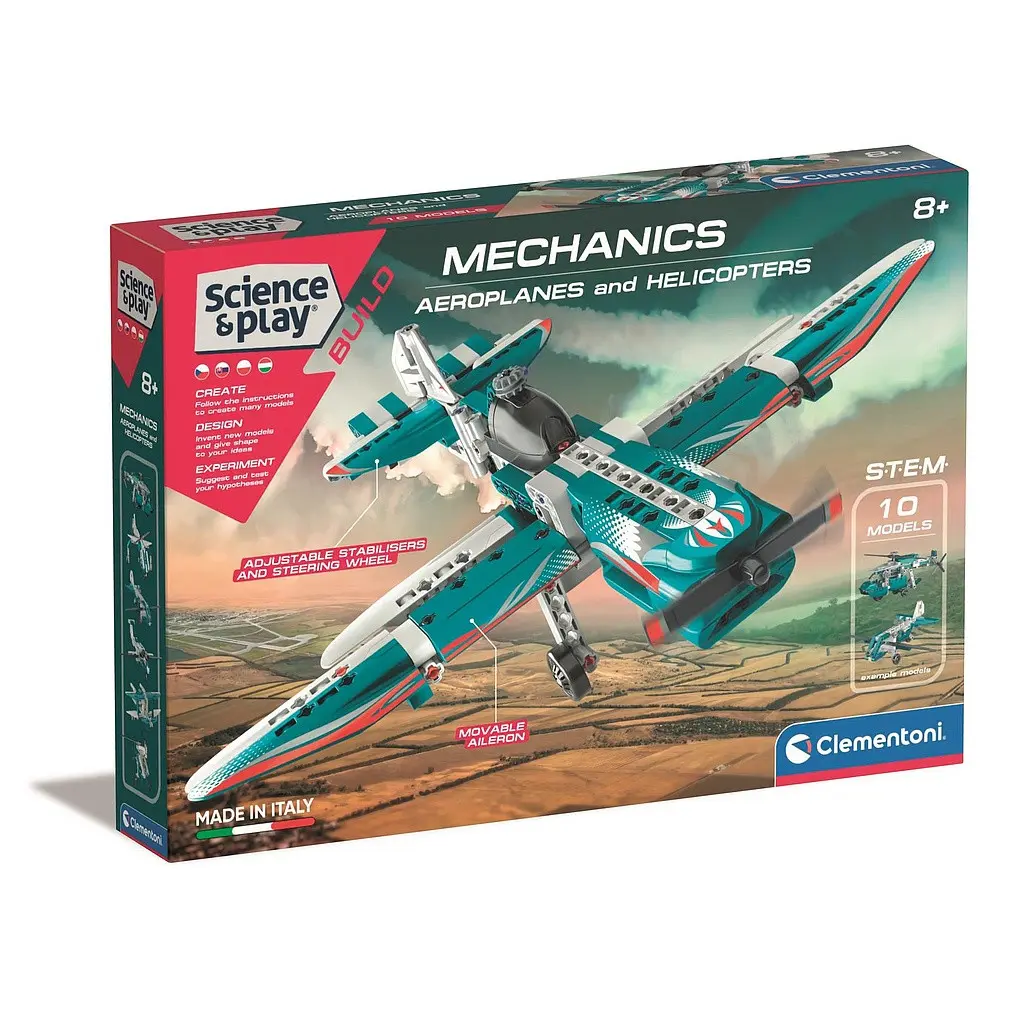 [CMC50811 ZEN12] Planes and helicopters Mechanical 10-in-1