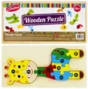 [474357 ZEN12] Giraffe Wooden Puzzle 10 14x30