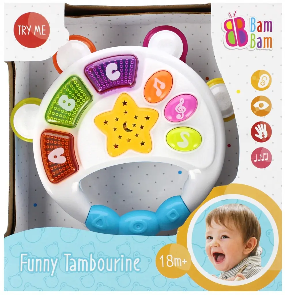 [515006 ZEN12] Boite à tambourin musical bam bam jardinière 