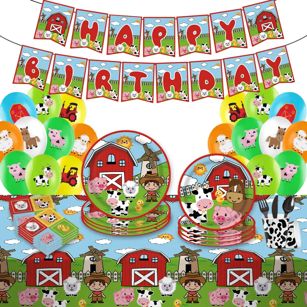 [YTA006] Farm Animals Birthday Kit