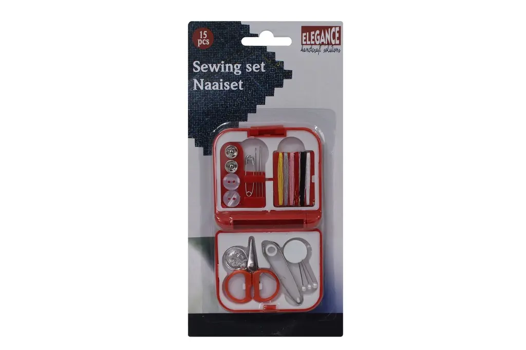 [8719202233025 ZEN12] 15 pc Travel Sewing Kit