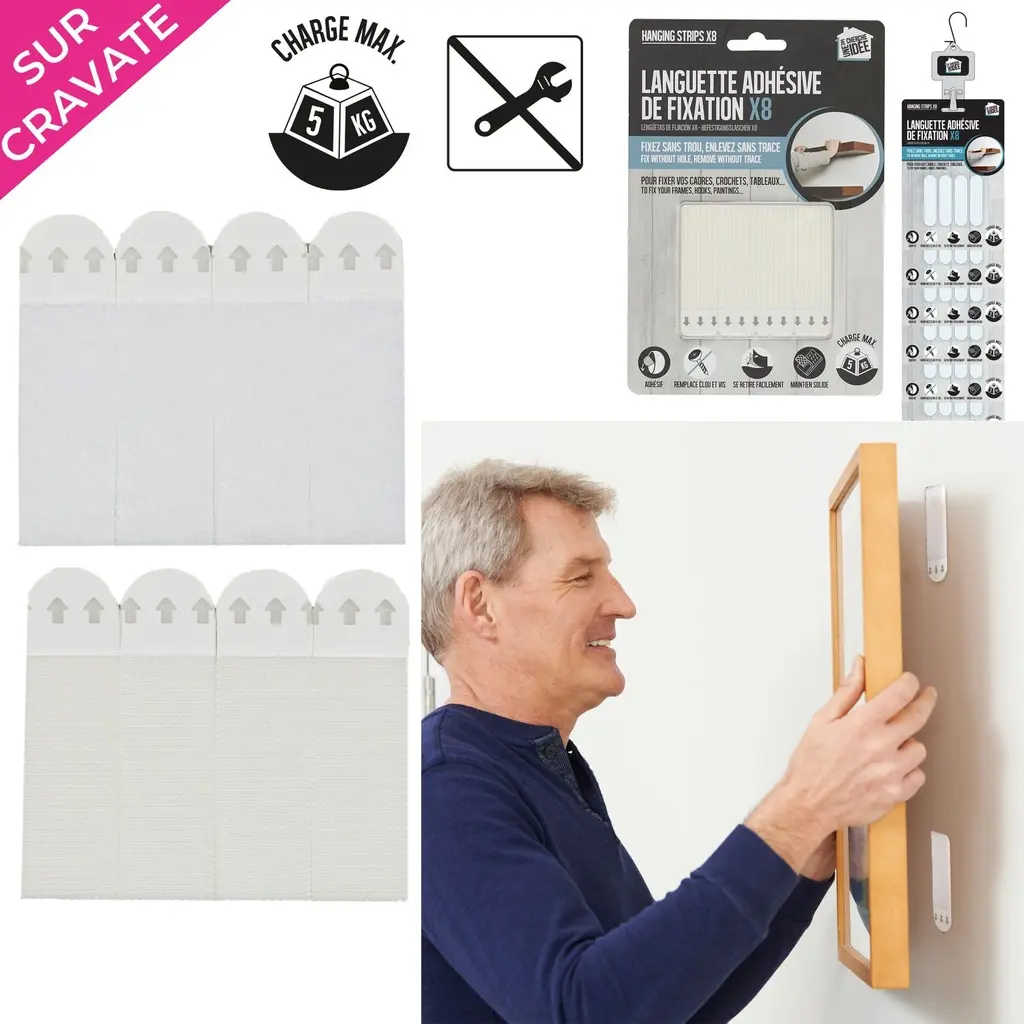 [DI8769 ZEN12] Languette de fixation 5kgs x8