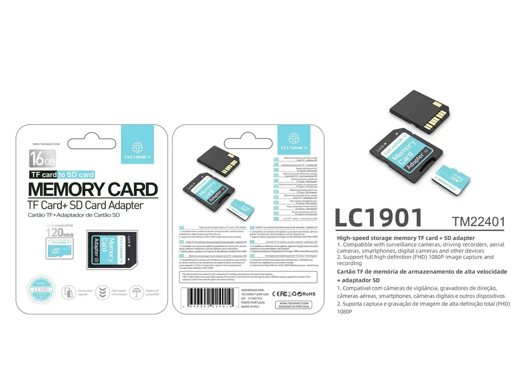[TM22401 ZEN14] 16 GB Micro SD memory card with adapter