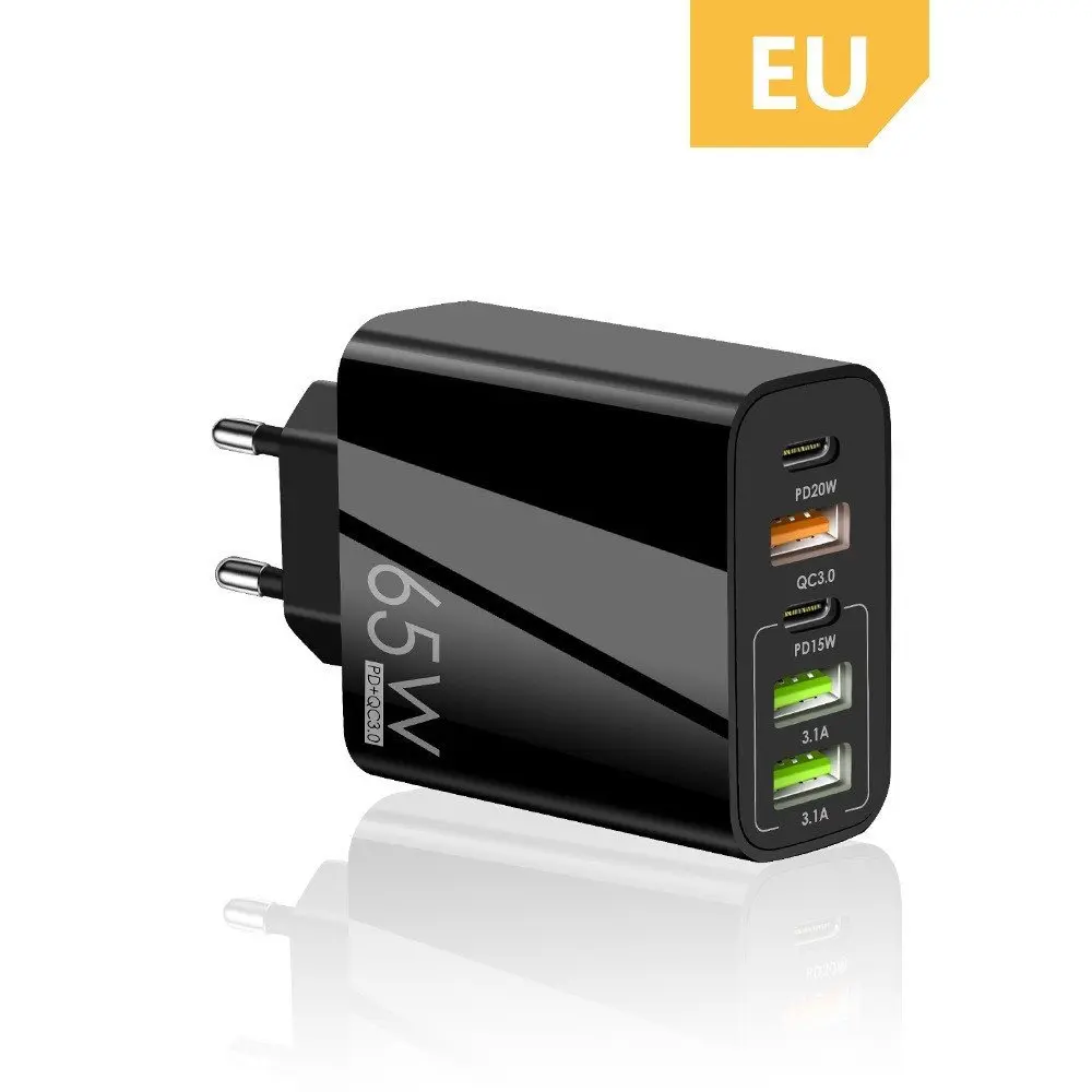 [holm8544 ZEN15] Chargeur reseau, 5 ports, charge rapide 65 W