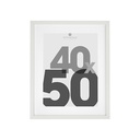 [121160B ZEN16] Cadre photo blanc Eva 40x50 