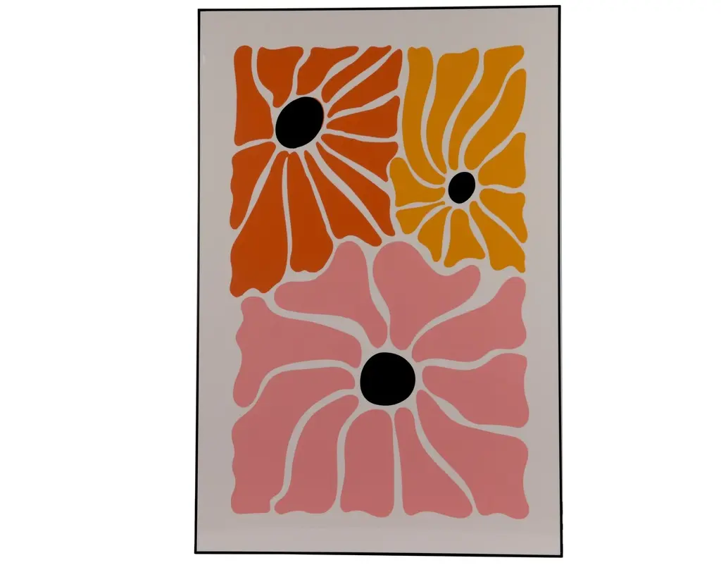 Canvas painting 60x90cm pine/ore/ge flowers