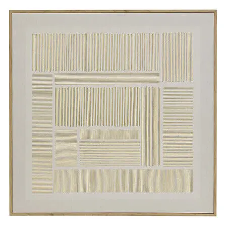 [210484 ZEN16] toile imprimée / cad / fl idrissa 58x58, beige