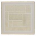 [210484 ZEN16] toile imprimée / cad / fl idrissa 58x58, beige tableau 