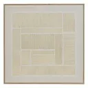 [210484 ZEN16] toile imprimée / cad / fl idrissa 58x58, beige tableau 