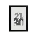 [121157A ZEN16] Eva black photo frame 21x30