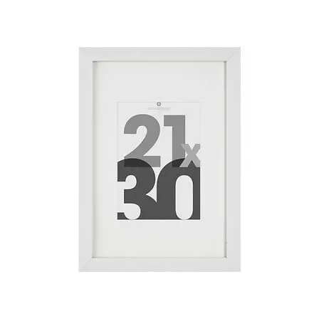 [121157B ZEN16] Cadre photo blanc Eva 21x30 