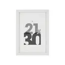 [121157B ZEN16] Eva white photo frame 21x30