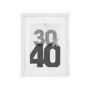 [121158B ZEN16] Cadre photo blanc Eva 30x40