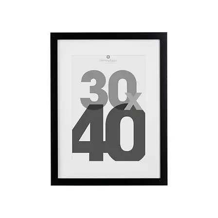 [121158A ZEN16] Eva black photo frame 30x40