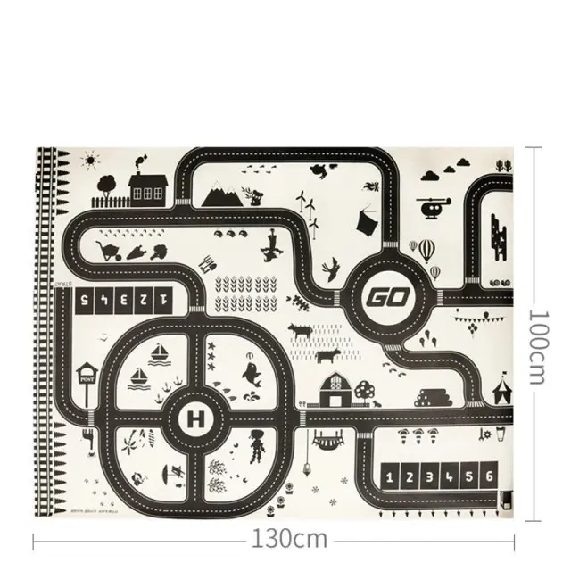 Tapis de jeu - Noir et blanc