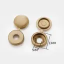 [LEO-4145-08 ZEN20] Screw Cover Caps (100 pcs) - Gold