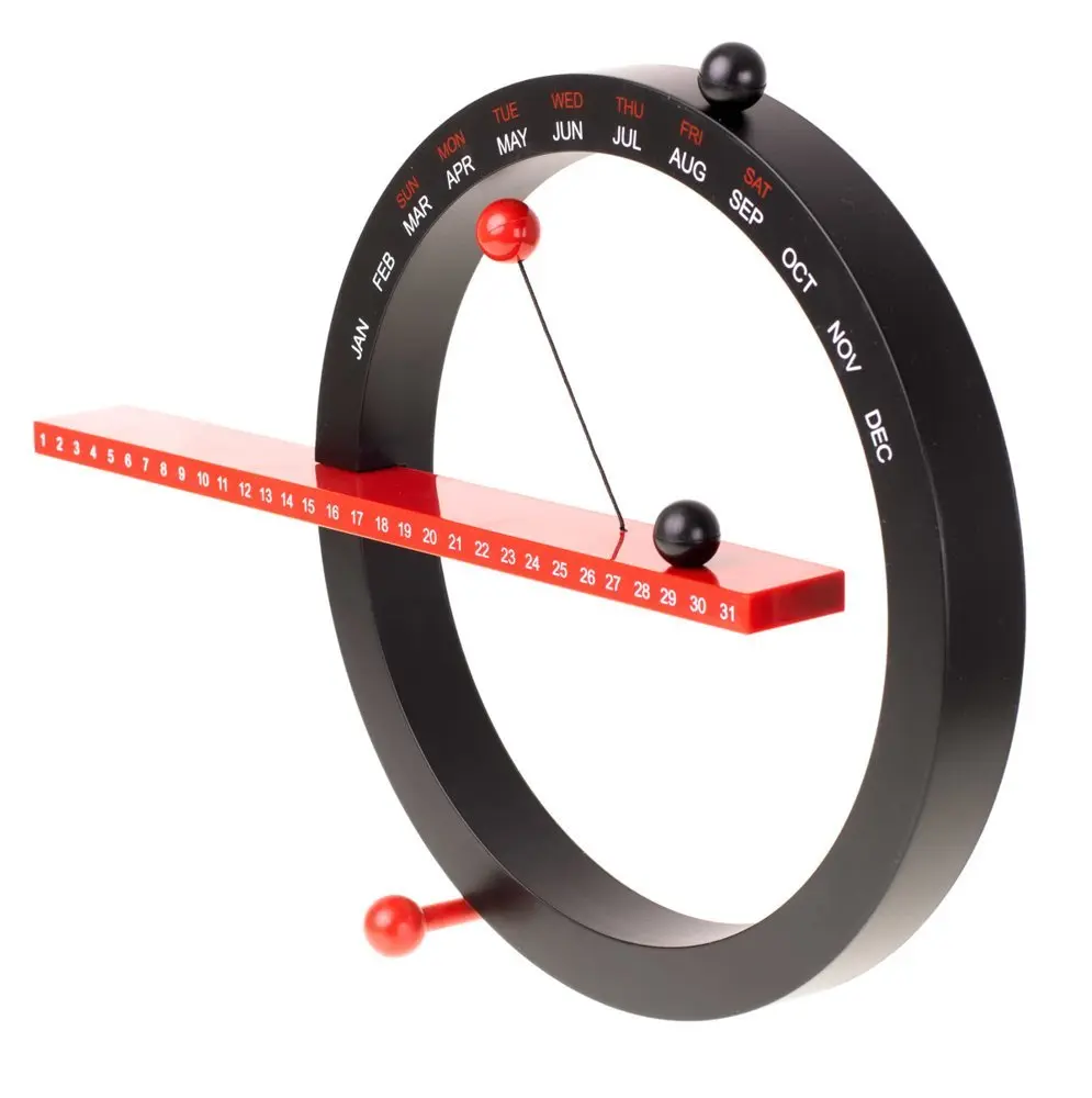 [2110 ZEN21] Calendrier magnétique (perpétuel) NOIR