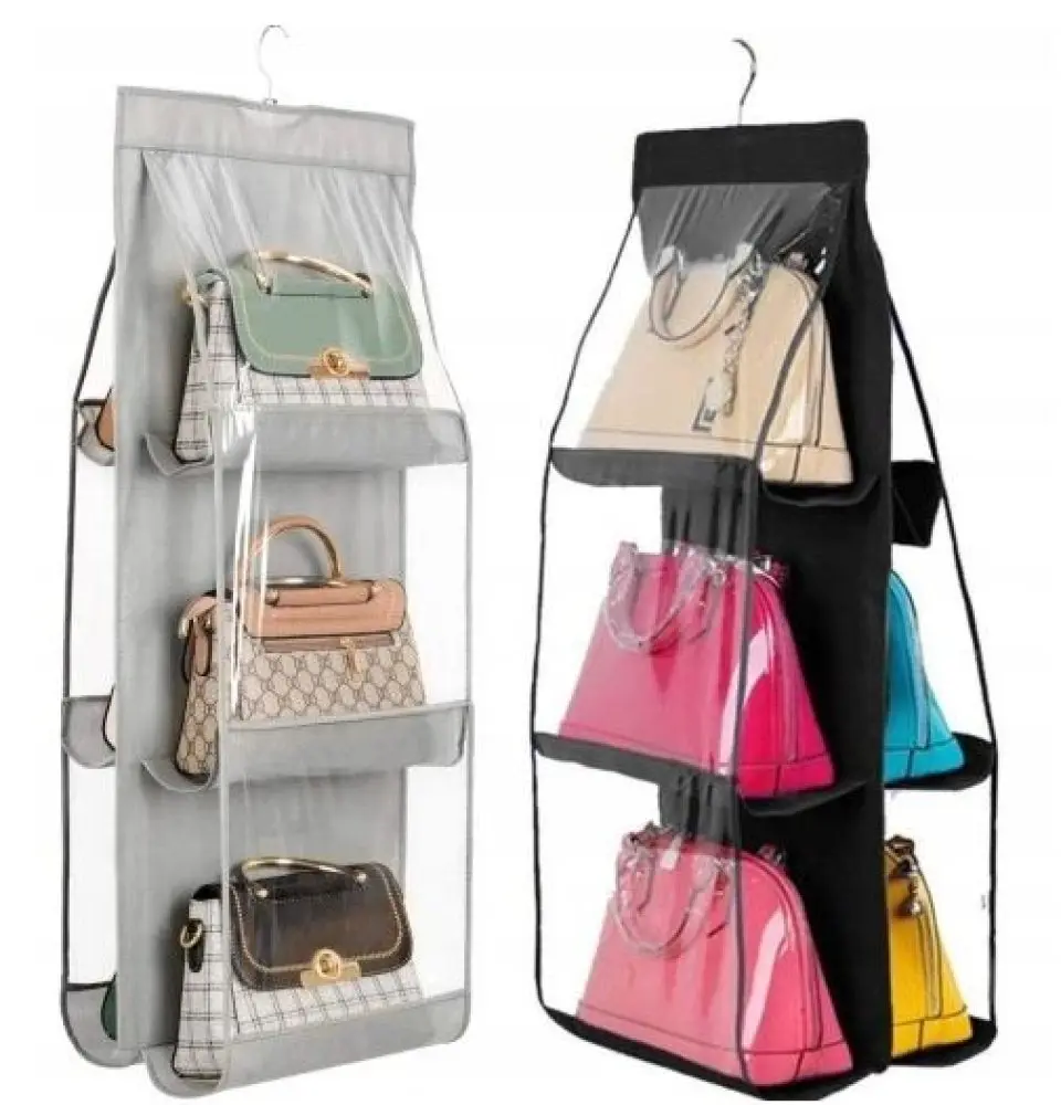 Closet Organizer for Purses and Hangers