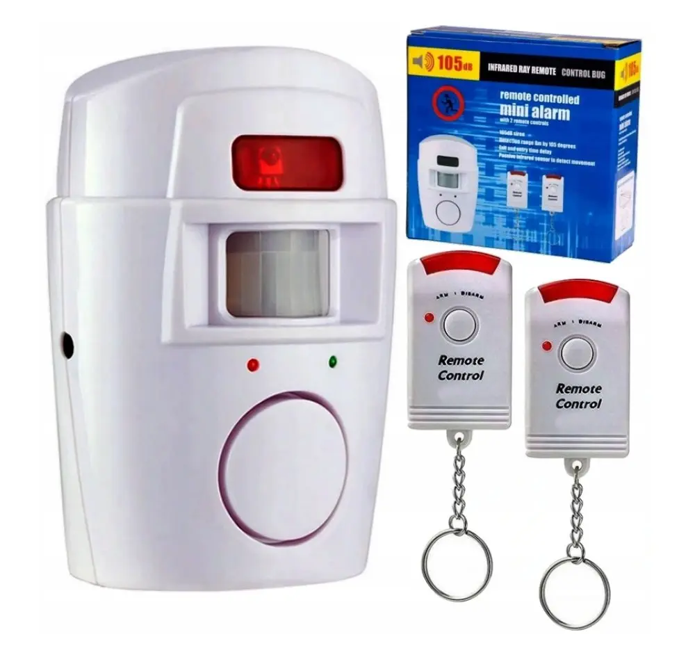 [CBJAS 1895 ZEN22] Wireless alarm motion detector 105db + 2 t