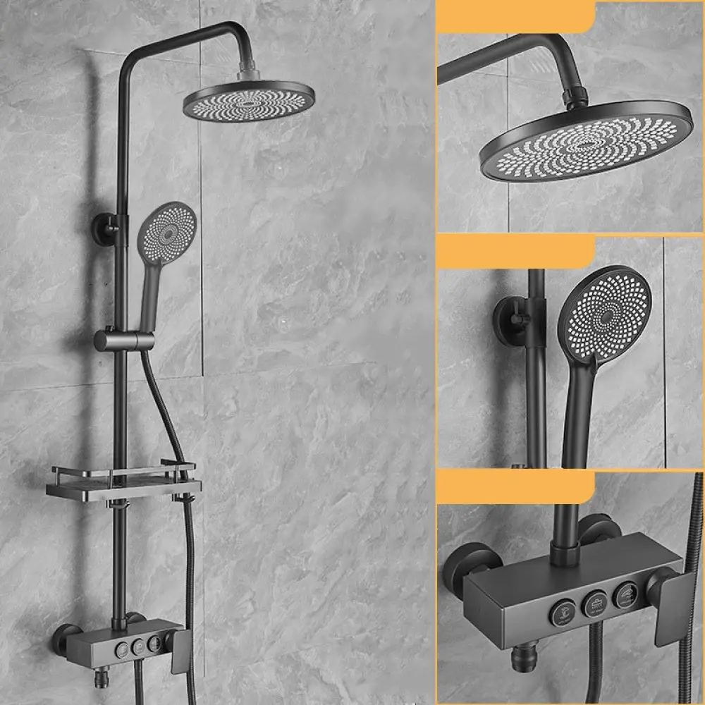Complete luxury shower column with 3 modes