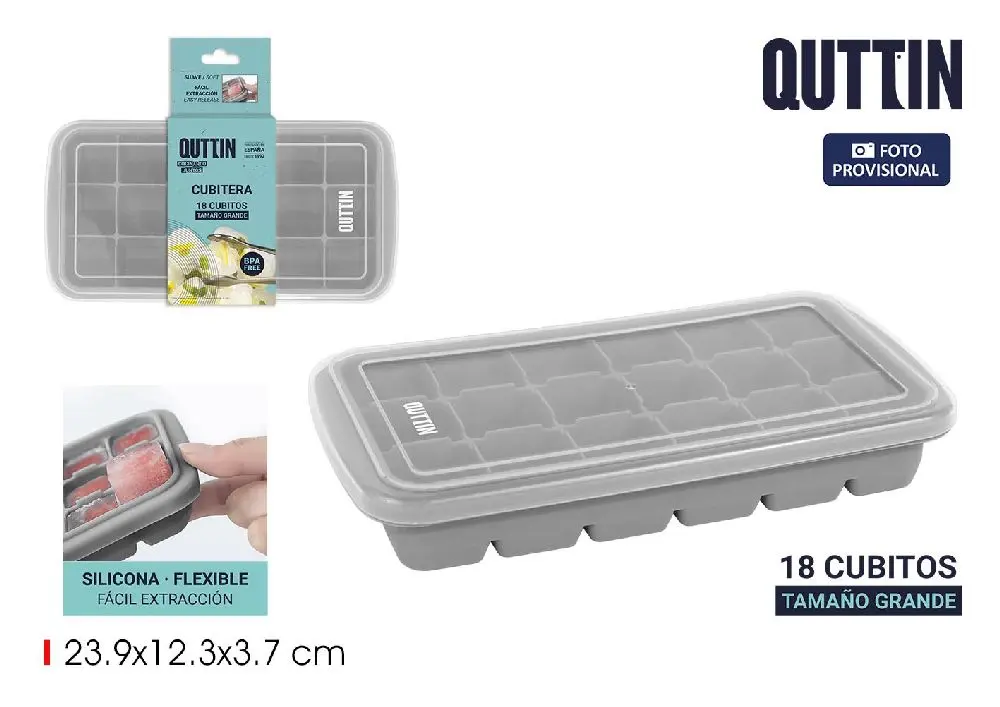 [BQ01042877703 ZEN24] Seau a glace flexible 18 cubes XXL avec couvercle 