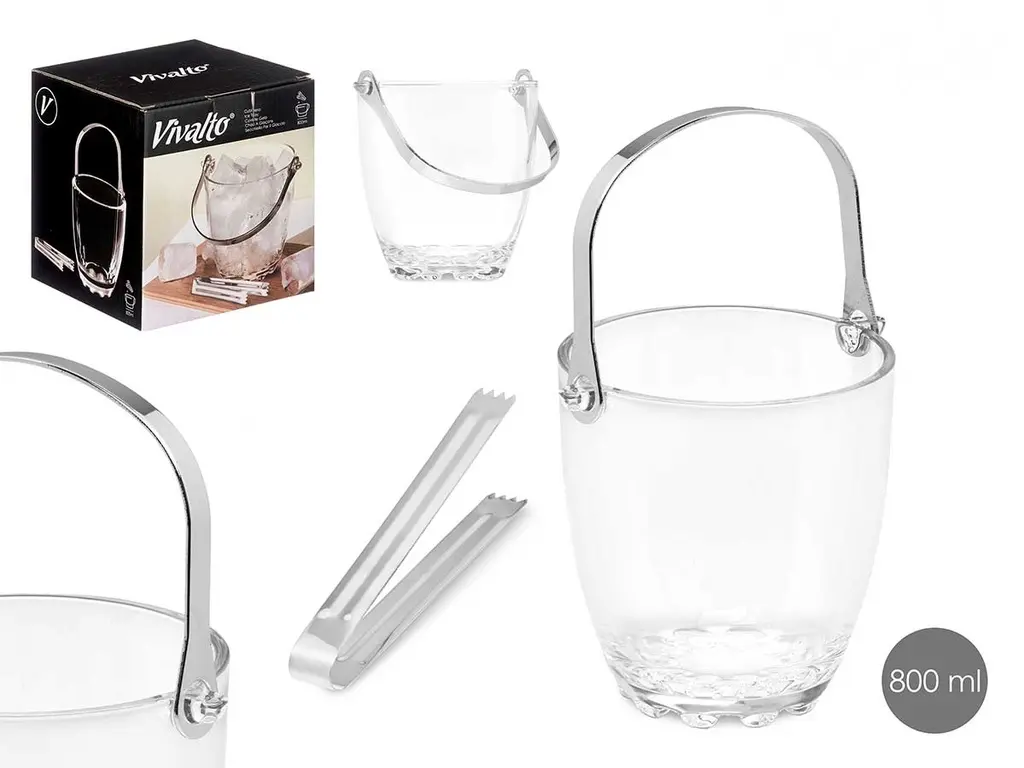 [11287 ZEN24] 800ml ice bucket with metal handle