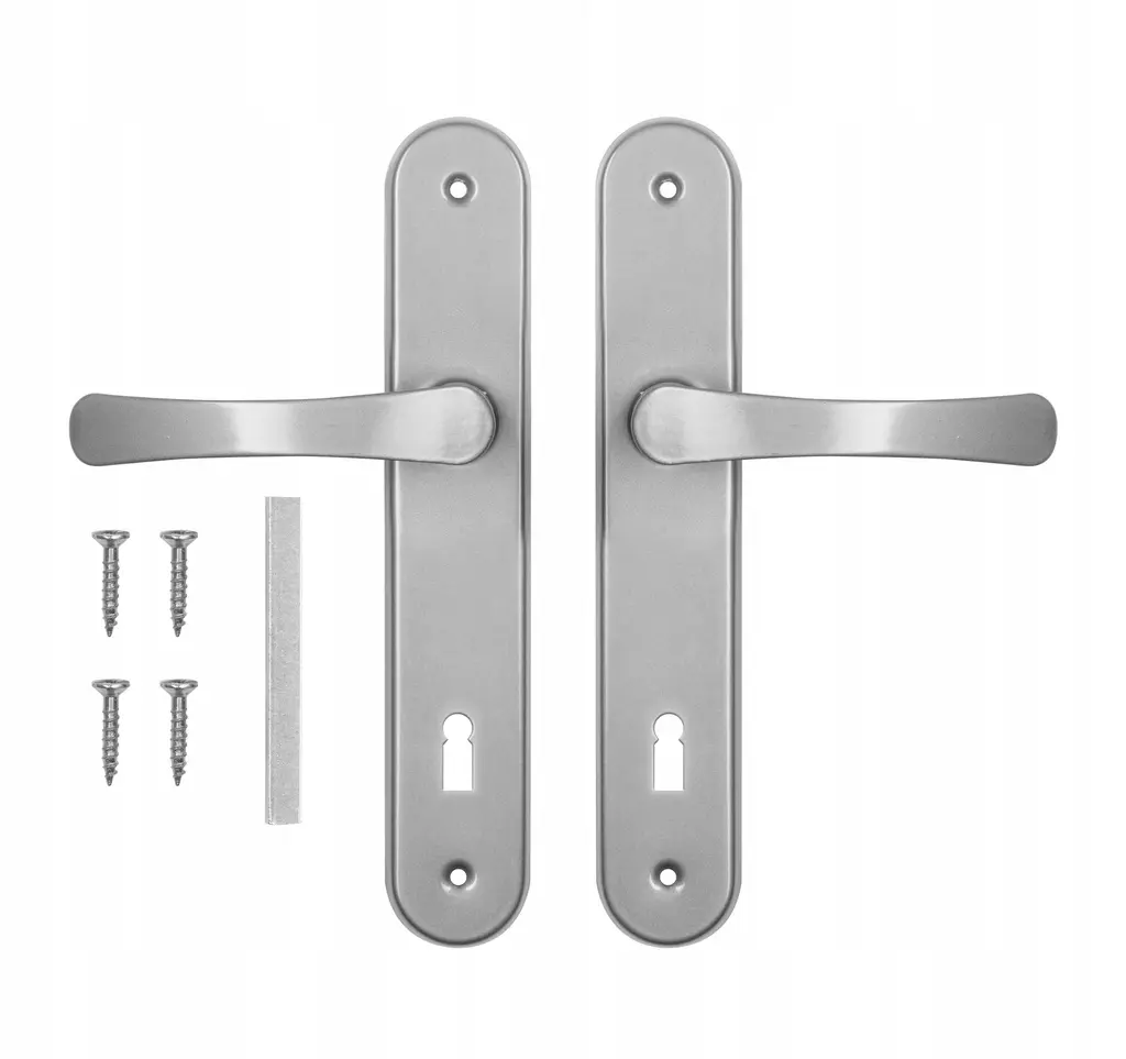 Poignee de porte pour portes 72 argent biscuit clé