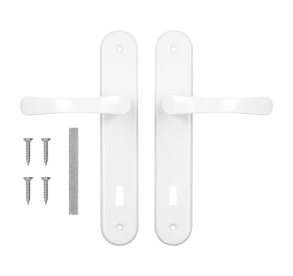 Door handle for doors with 72 keys, white biscuit