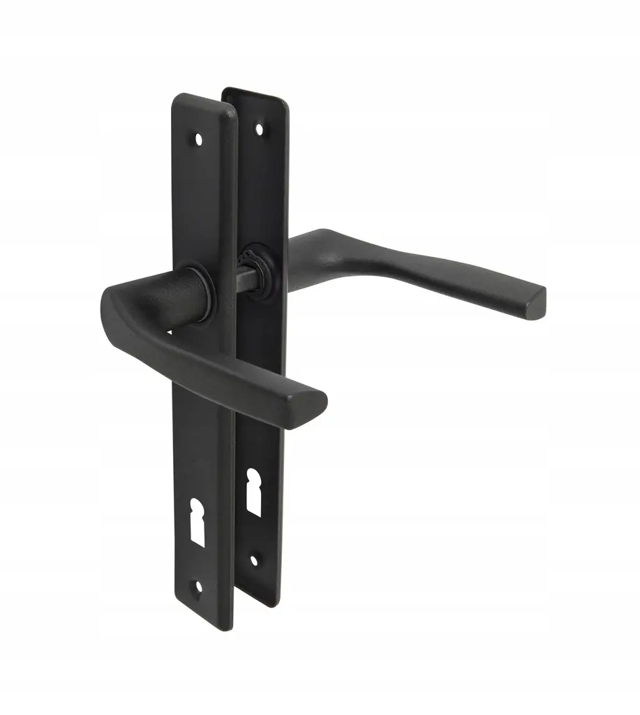 Poignée de porte pour portes 72, clé, noire, adgo