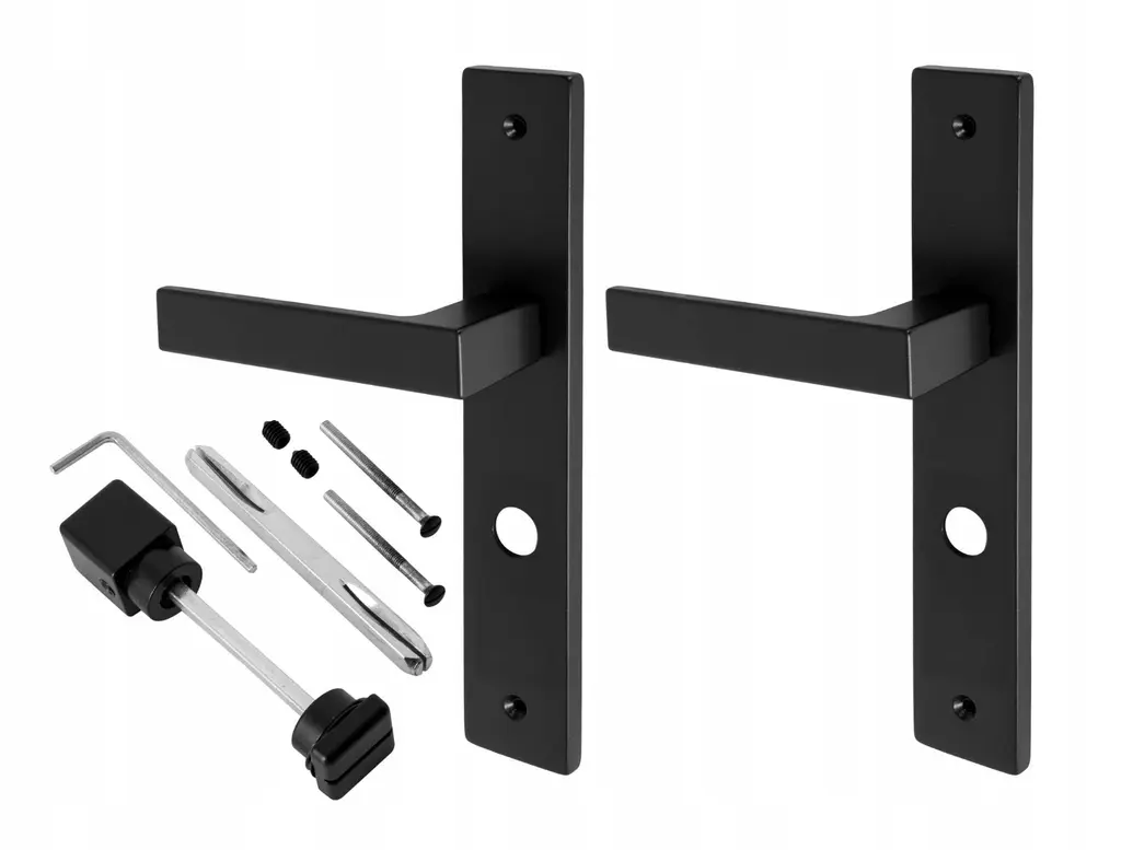 [ADG.KEBC72T ZEN24] Square cast iron toilet door handle, 72 m