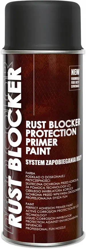[LR9005 ZEN24] Spray vernis antirouille - corrosion RUSTBLOCKER Noir 9005 400ml