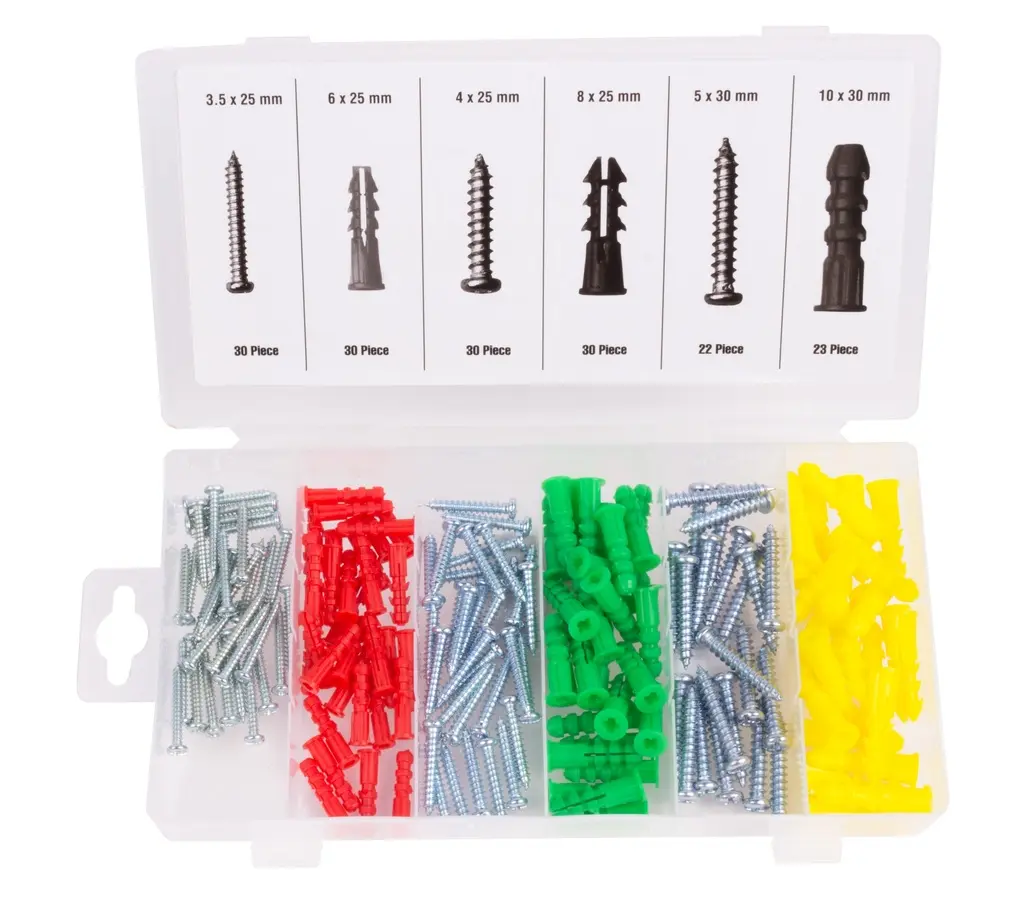 [008242 ZEN24] Set of screws and dowels 165 pieces