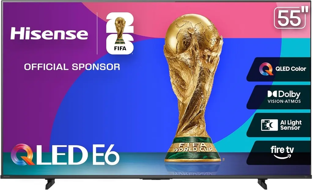 Hisense 55" E6 Cinema Series QLED 4K UHD Smart Fire TV