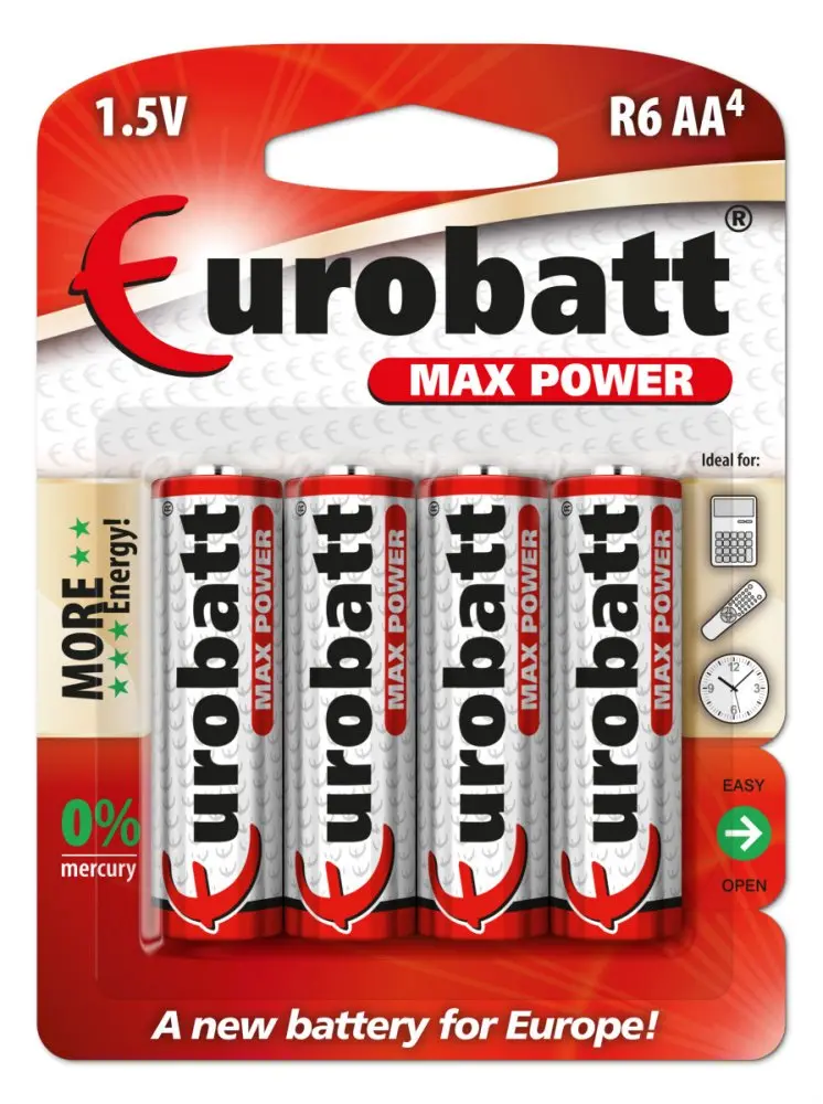 [BR6-BP4 ZEN26] Piles Max Power AA R6 - 4 pc
