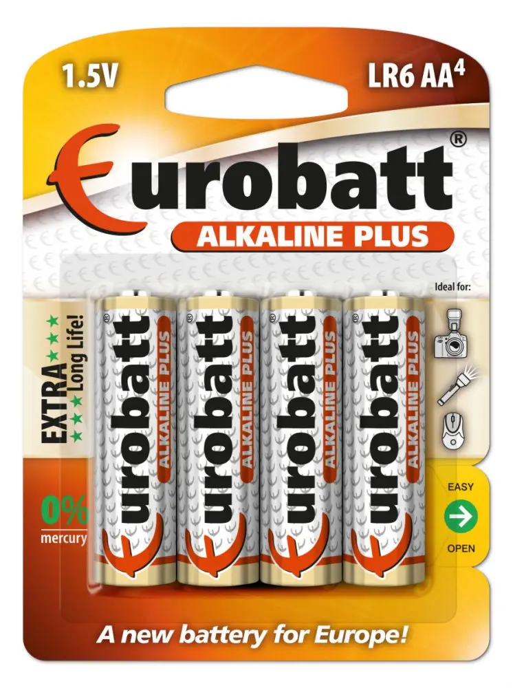 [LR6-BP4 ZEN26] Alkaline Plus R6 AA batteries 4 pieces.