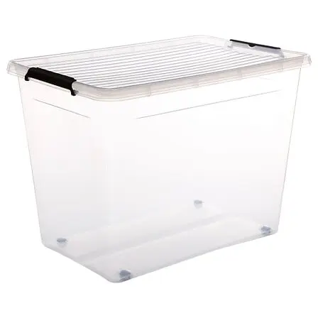 [138844 ZEN26] Boite 80l clip box, transparent