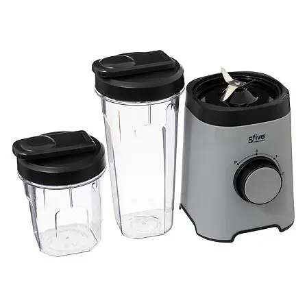 [204623 ZEN26] Blender + gourde x2 300ml / 600ml gris