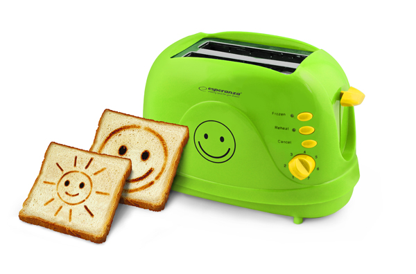 grille-pain Smiley vert