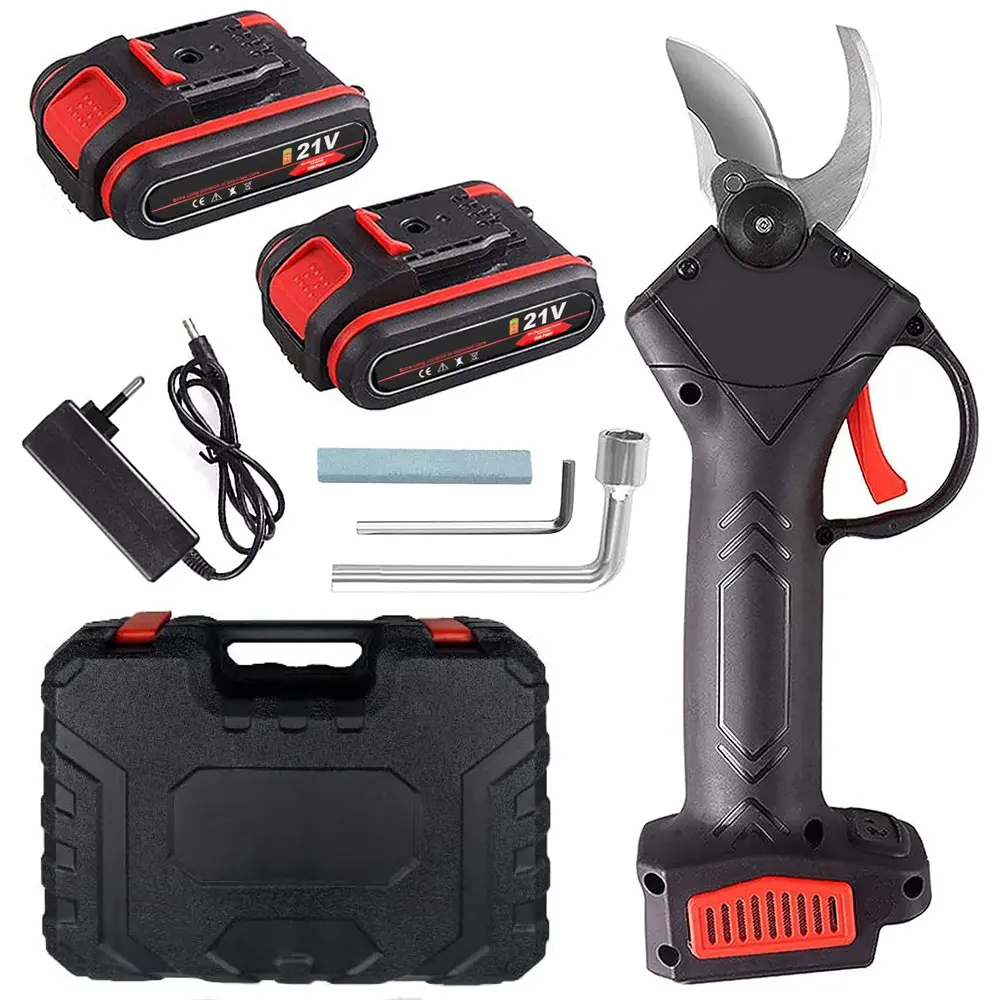 [11387 ZEN28] Cordless electric pruning shears 2 x battery