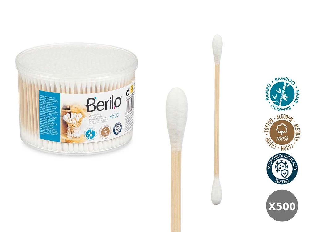[79387 ZEN2901] Coton tige en bambou boite 500pc