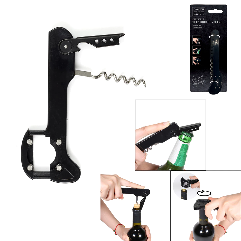[KV7331 ZEN29] 3 in 1 corkscrew