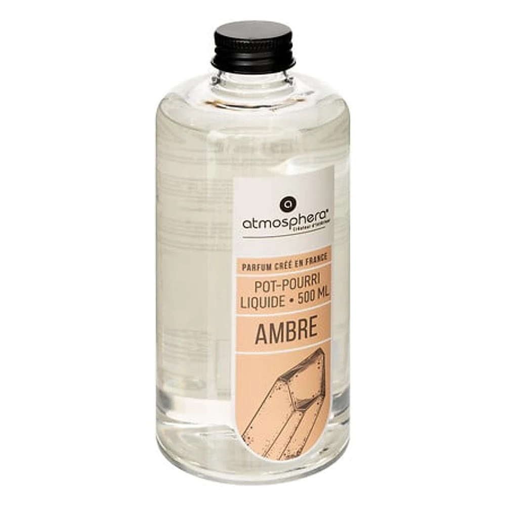 [123099L ZEN29] Recharge pot-pourri parfum Kili ambré – 500 ml transparent