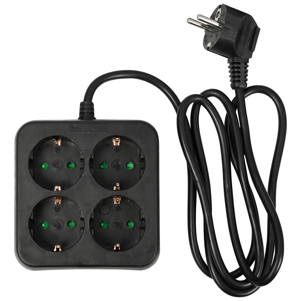 [014466 ZEN29] 4-way power strip extension with earth – 1.5 m cable
