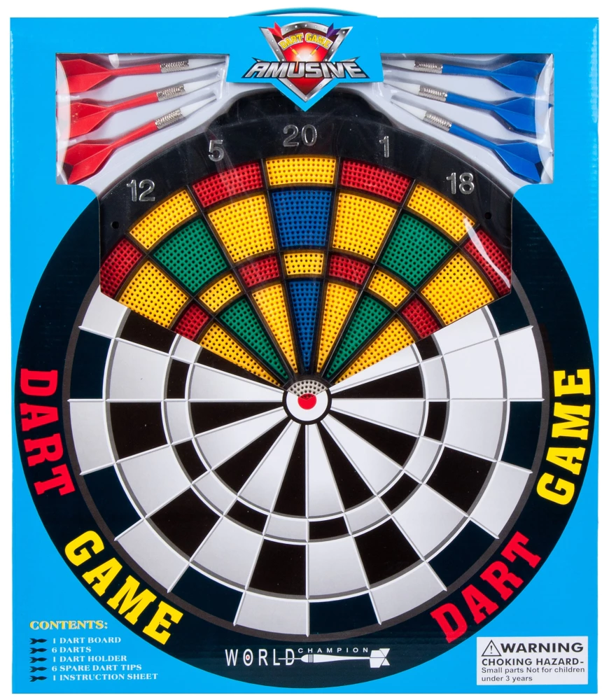 [443580 ZEN29] Jeu de flechettes murale 40x47x3 cm