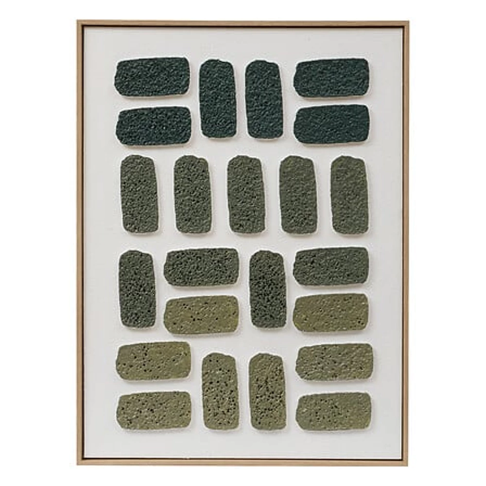 [210454 ZEN29] Toile 3D green Aladji 60x80 cm – green