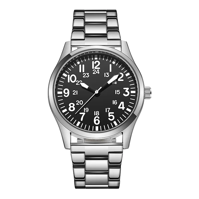 American vintage style pilot watch.