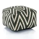 [CAS005528-000000-0000DT ZEN29] Pouf Cube Kilim Black