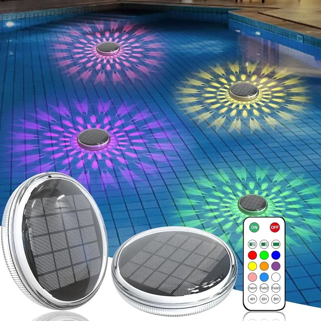 [YH1401] 2x Balises lumineuses RBG flottante  Piscine