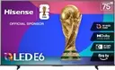 Hisens 75" E6 Smart TV Qled 4k