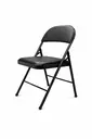Padded Steel Folding Chairs – Black